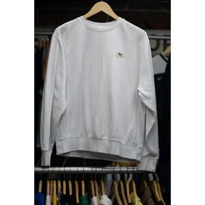Nike White Gold Embroidered Logo Crewneck Men's Size M